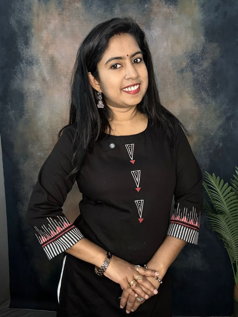 L0012  Anvita Black Slit Kurti 