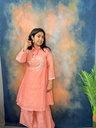 LP0023 Peach Mul Chanderi 2PC Set 