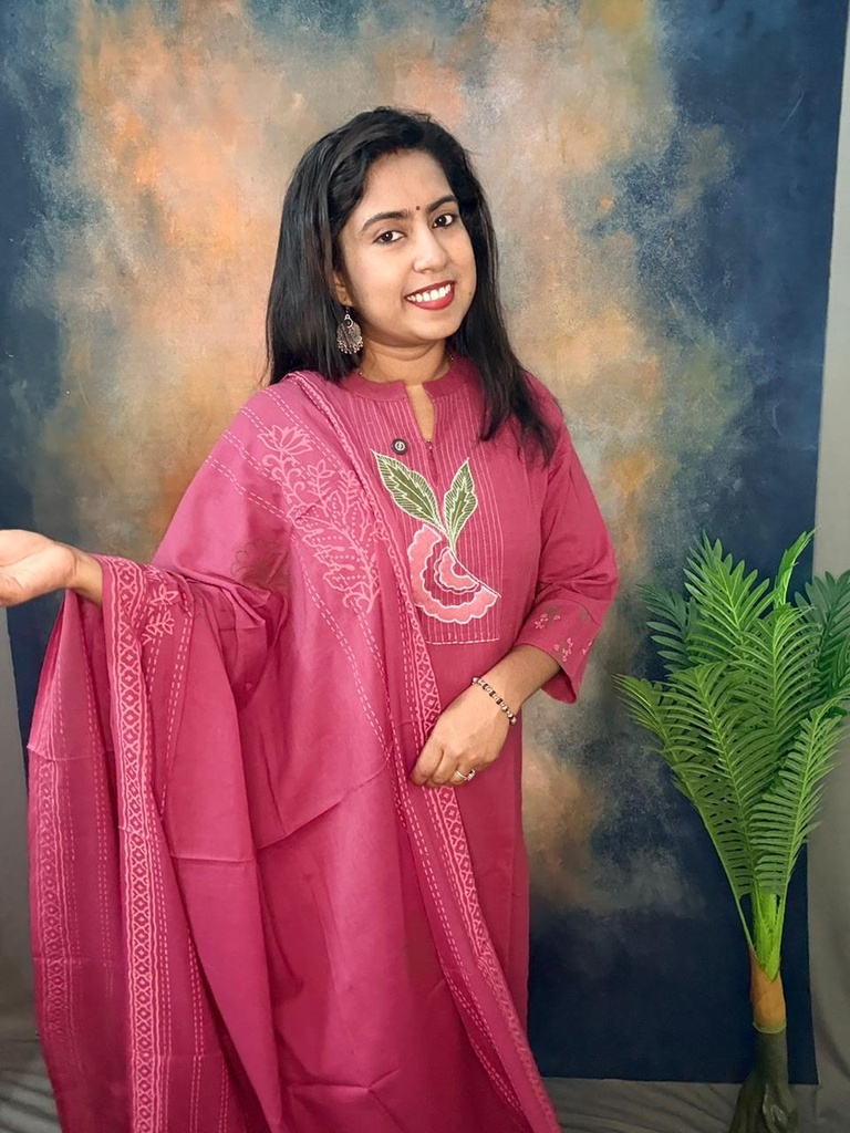 L0028 Anaya Pink 3PC Set