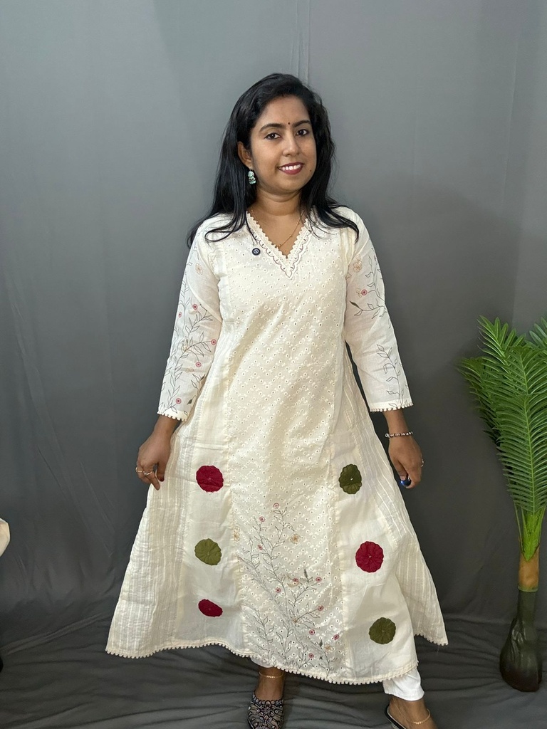 L0038 Off-white Kurti 