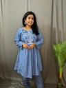 L0076 Denim Short Top