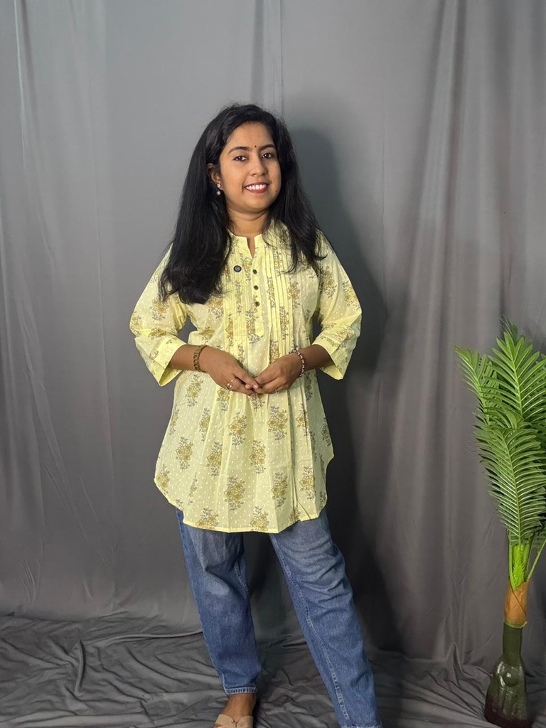 L0066 Yellow Short Top