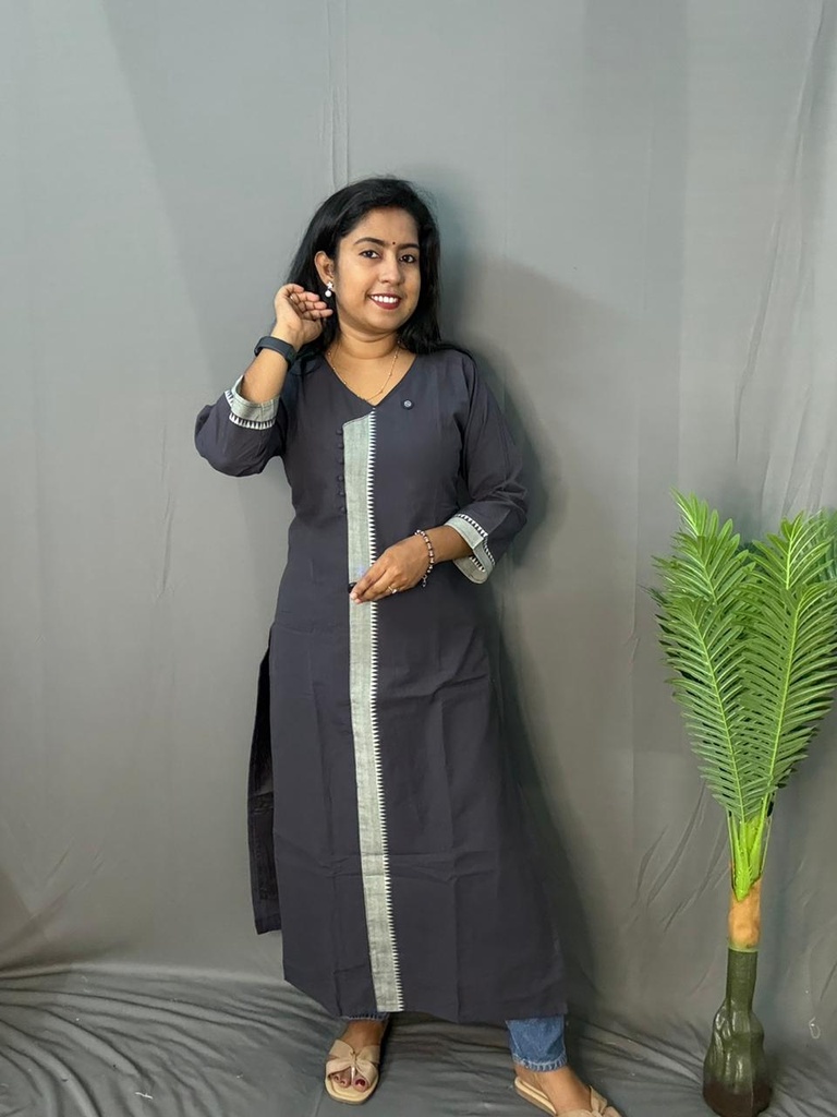 L0055 Grey Kurti