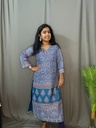 L0078 Blue Modal Kurti