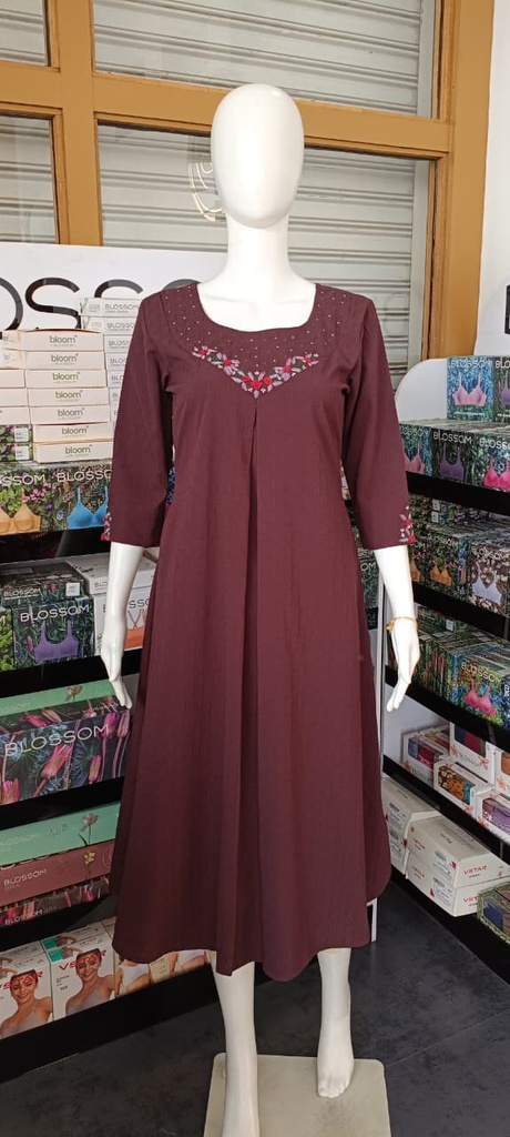 CL0001 Coffe Brown Kurti