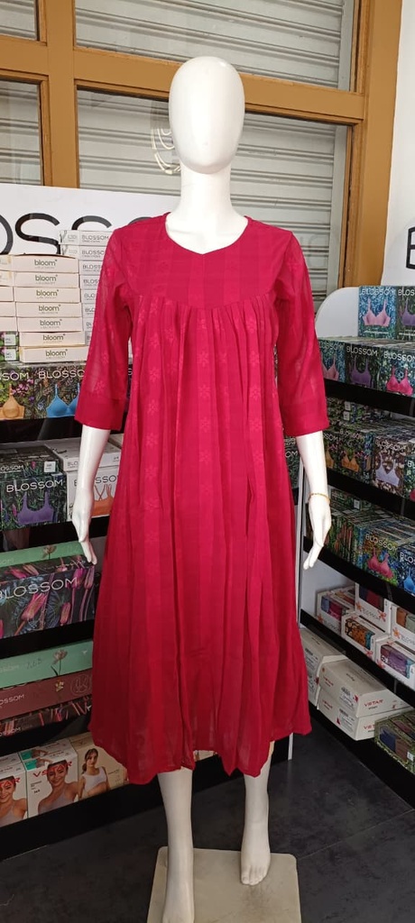 CL0006 Magenta Georgette Kurti