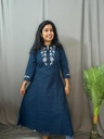 L0081 Anvita Peacock Blue Kurti