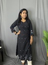 L0073 Anvita Black Kurti