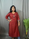 L0080 Anvita Maroon Kurti
