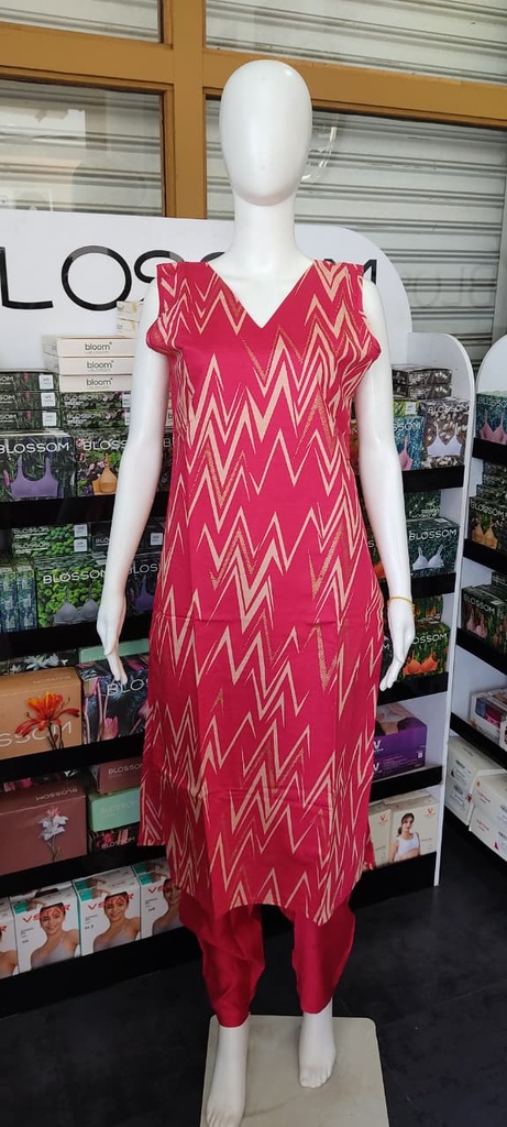 L0100 Magenta Vatican Silk 2PC Set