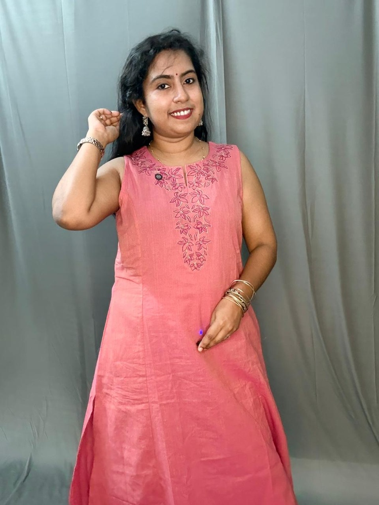 L0129 Anvita Peach 2PC Set 