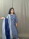L0136 Anvita Bluish Ash 3PC Set