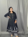 L0177 Anvita Black & White Dots Aline 2PC Set 