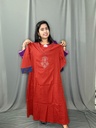 L0219 Anvita Rust Orange Aline Slit Kurti 