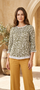 L0155 Smocked Neck Short Tops