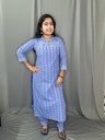 L0174 Farishta Blue Slit Coord Set