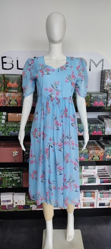 MFC7S1 Floral Printed Feeding Aline Kurti