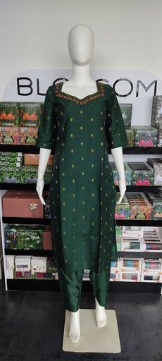 MFC3S1 Slub Cotton Butta & Handwork Top&Bottom