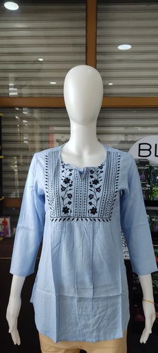 Light Blue Short Top