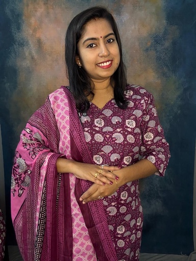 Cotton 3pc Set Slit Kurti