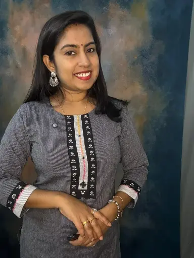 Anvita Grey Black Strip Lotus Print Slit Kurti