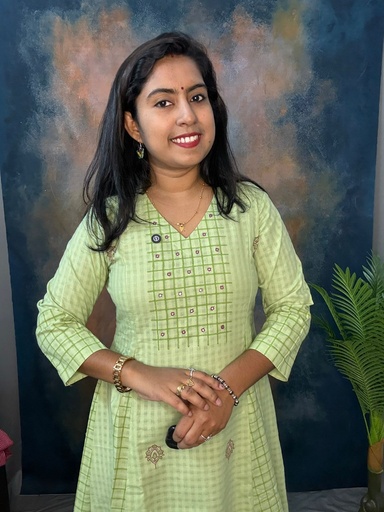 L0029 Anvita Pista Green Panalcut Kurti