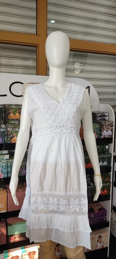 L0025 White Western Top