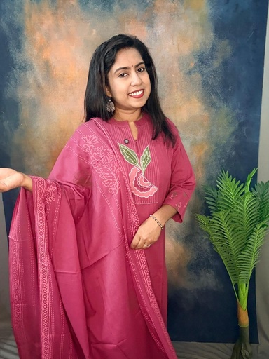 L0028 Anaya Pink 3PC Set