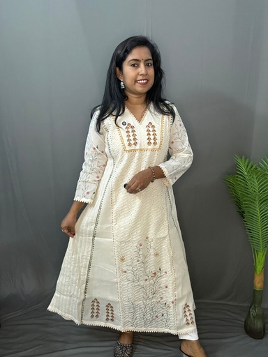 L0037 Off-white Kurti