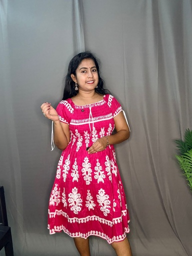 L0124 Cotton Smocked Frock