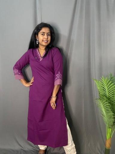 L0060 Anvita Purple Kurti