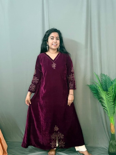 LP0037 Wine Velvet Aline