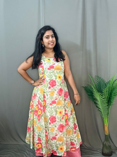 L0095 Anvita Floral Print 2PC Set