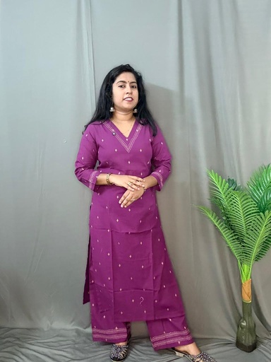 L0084 Anvita Wine 2PC Set