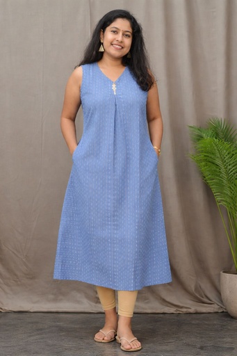 L0112 Anvita Sky Blue Dress