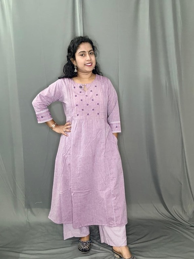 L0162 Anvita Pricesscut Aline Slit 2PC Set