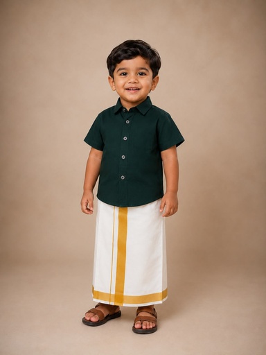 BK 004 Boys Shirt & Mundu Set